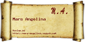 Mars Angelina névjegykártya